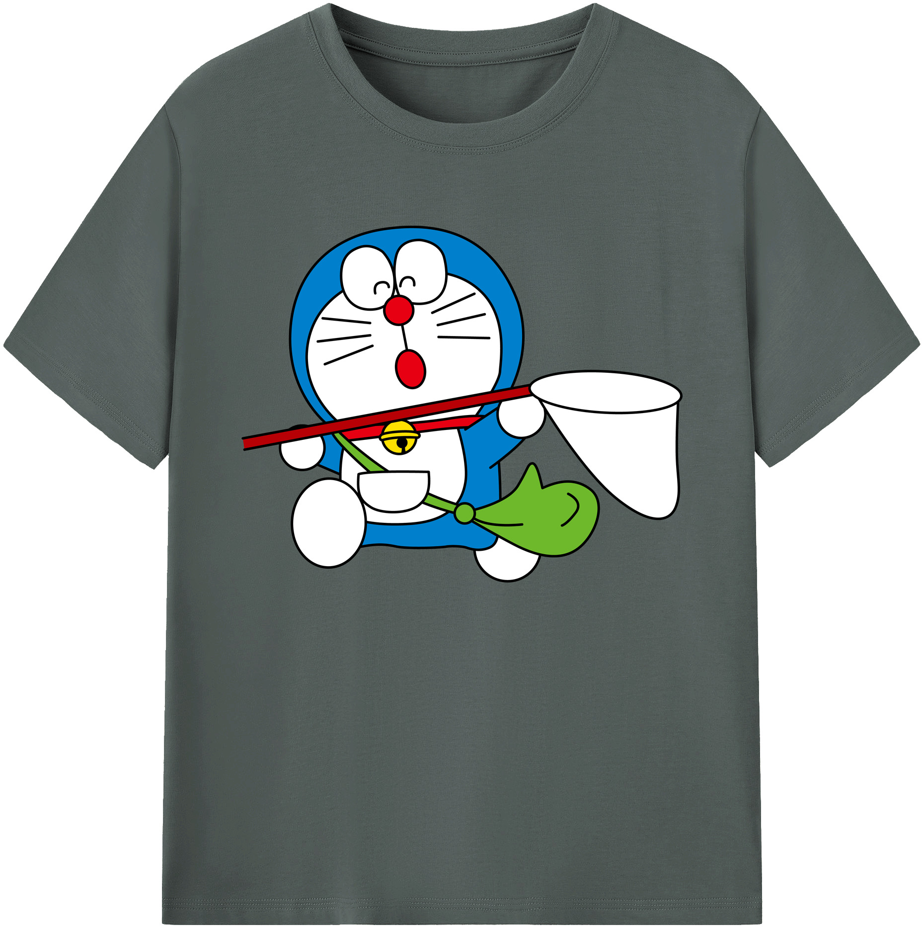 （画像用） ドラえもん Doraemon 綿100％ メンズ半袖Tシャツ｜肌触りやわらか＆通気性